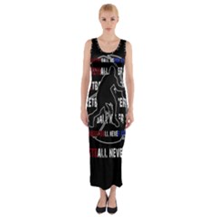 Basketball Never Stops Fitted Maxi Dress by Valentinaart