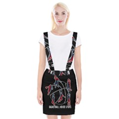 Basketball Never Stops Braces Suspender Skirt by Valentinaart