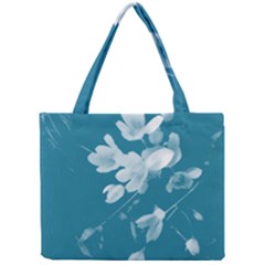 Autumn Crocus Blue Mini Tote Bag by DeneWestUK