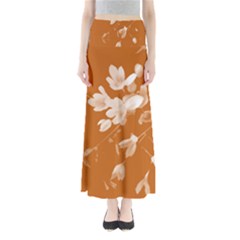 Autumn Crocus Orange Maxi Skirts by DeneWestUK