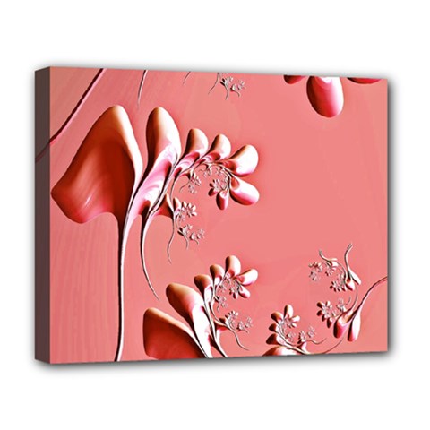 Amazing Floral Fractal B Deluxe Canvas 20  X 16   by Fractalworld