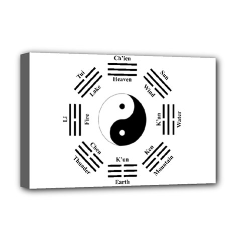 I Ching  Deluxe Canvas 18  X 12   by Valentinaart