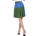 Plaid Green Blue Yellow A-Line Skirt View1