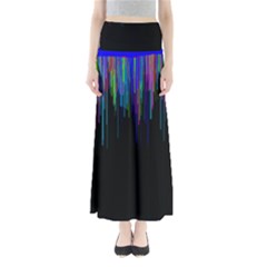 Rain Color Paint Rainbow Maxi Skirts by Mariart