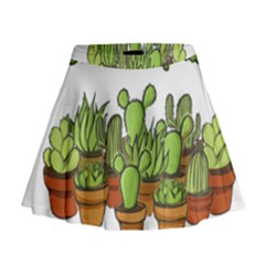 Cactus - Dont Be A Prick Mini Flare Skirt by Valentinaart