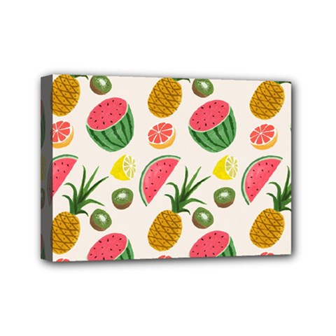 Fruits Pattern Mini Canvas 7  X 5  by Nexatart