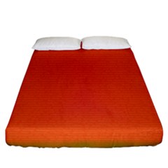 Scarlet Pimpernel Writing Orange Green Fitted Sheet (california King Size) by Mariart