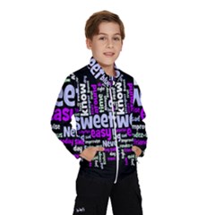 Writing Color Rainbow Sweer Love Wind Breaker (kids) by Mariart