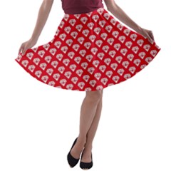 Diamond Pattern A-line Skater Skirt by Nexatart