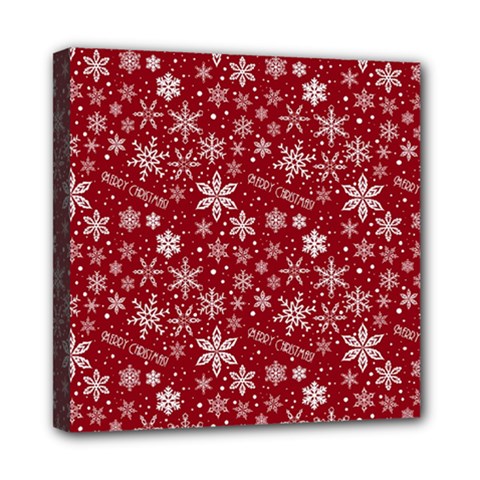 Merry Christmas Pattern Mini Canvas 8  X 8  by Nexatart