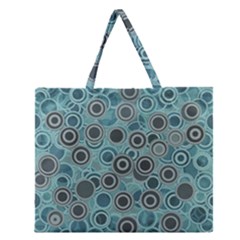 Abstract Aquatic Dream Zipper Large Tote Bag by Ivana