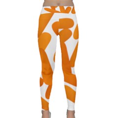 Carrot Vegetables Orange Classic Yoga Leggings by Mariart