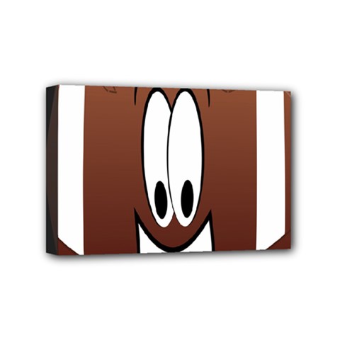 Happy Football Clipart Excellent Illustration Face Mini Canvas 6  X 4  by Mariart