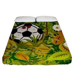 Ball On Forest Floor Fitted Sheet (queen Size) by linceazul