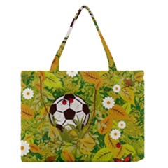 Ball On Forest Floor Medium Zipper Tote Bag by linceazul