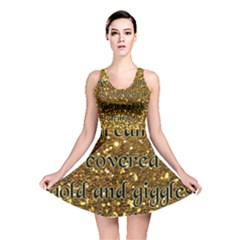 Covered In Gold! Reversible Skater Dress by badwolf1988store