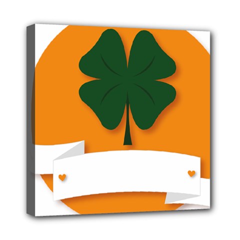 St Patricks Day Ireland Clover Mini Canvas 8  X 8  by Nexatart