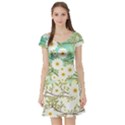 Springtime Scene Short Sleeve Skater Dress View1