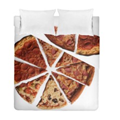 Food Fast Pizza Fast Food Duvet Cover Double Side (full/ Double Size) by Nexatart