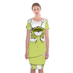 The Most Ugly Alien Ever Classic Short Sleeve Midi Dress by Catifornia