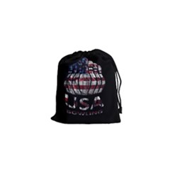 Usa Bowling  Drawstring Pouches (xs)  by Valentinaart