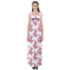 Colorful Cute Floral Design Pattern Empire Waist Maxi Dress by dflcprintsclothing