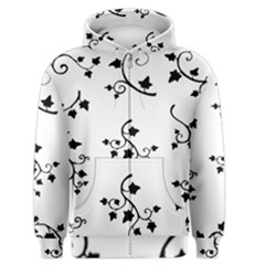 Black Leaf Tatto Men s Zipper Hoodie by Mariart