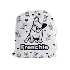 French Bulldog Drawstring Pouches (extra Large) by Valentinaart