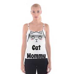 Love My Cat Mommy Spaghetti Strap Top by Catifornia