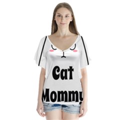 Love My Cat Mommy Flutter Sleeve Top by Catifornia