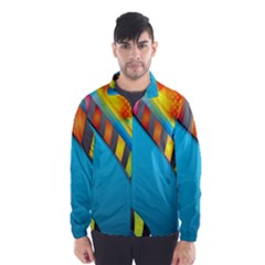 Color Dream Polka Wind Breaker (men) by Mariart