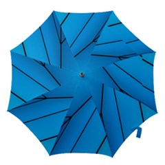 Technical Line Blue Black Hook Handle Umbrellas (medium) by Mariart