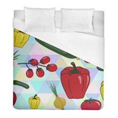 Vegetables Cucumber Tomato Duvet Cover (full/ Double Size) by Nexatart