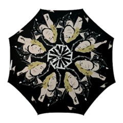 Sid And Nancy Golf Umbrellas by Valentinaart