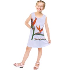 Bird Of Paradise Kids  Tunic Dress by Valentinaart