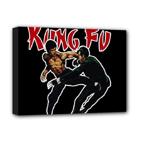 Kung Fu  Deluxe Canvas 16  X 12   by Valentinaart