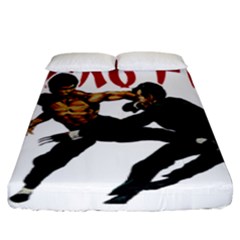 Kung Fu  Fitted Sheet (king Size) by Valentinaart