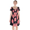 Craft Pink Black Polka Spot Short Sleeve Bardot Dress View1