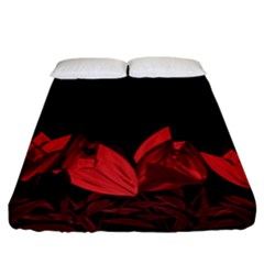 Tulips Fitted Sheet (california King Size) by ValentinaDesign