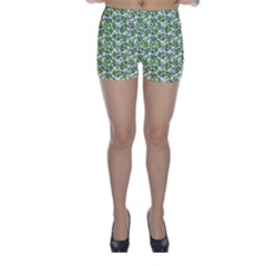 Roses Pattern Skinny Shorts by Valentinaart