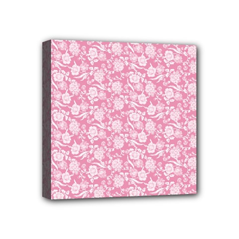 Roses Pattern Mini Canvas 4  X 4  by Valentinaart