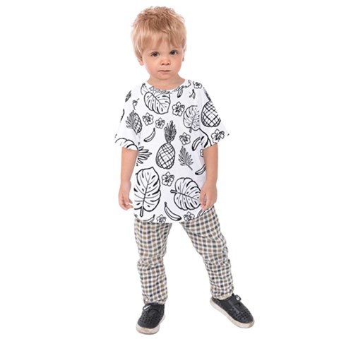 Tropical Pattern Kids Raglan Tee by Valentinaart