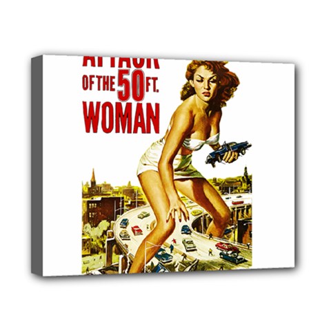 Attack Of The 50 Ft Woman Canvas 10  X 8  by Valentinaart