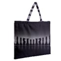 Chess Pieces Zipper Large Tote Bag View2