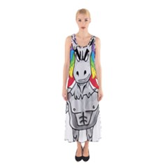 Angry Unicorn Sleeveless Maxi Dress by KAllan