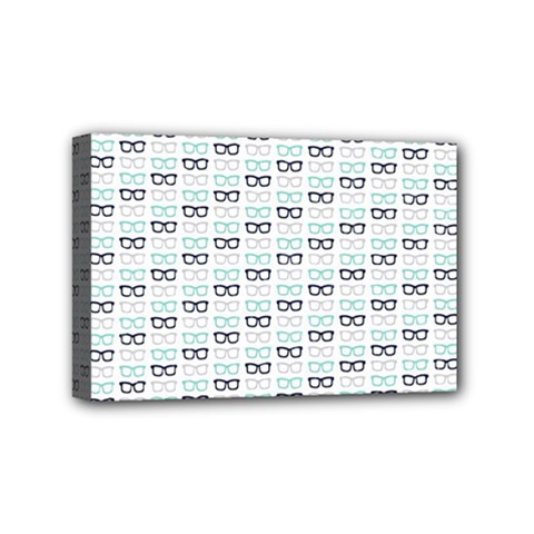 Glasses Black Blue Mini Canvas 6  X 4  by Mariart