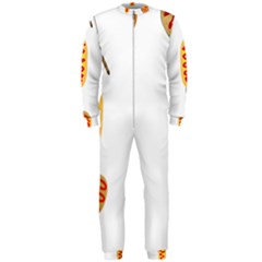 Hot Dog Buns Sate Sauce Bread Onepiece Jumpsuit (men)  by Mariart