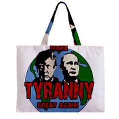 Make Tyranny Great Again Zipper Mini Tote Bag by Valentinaart