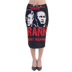 Make Tyranny Great Again Velvet Midi Pencil Skirt by Valentinaart