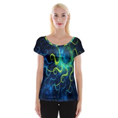 Electricsheep Mathematical Algorithm Displays Fractal Permutations Cap Sleeve Tops by Mariart